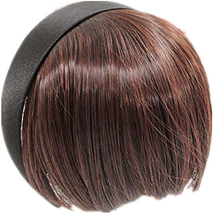 DILLARDS Brown Color Bangs Wig For Women - Image 2